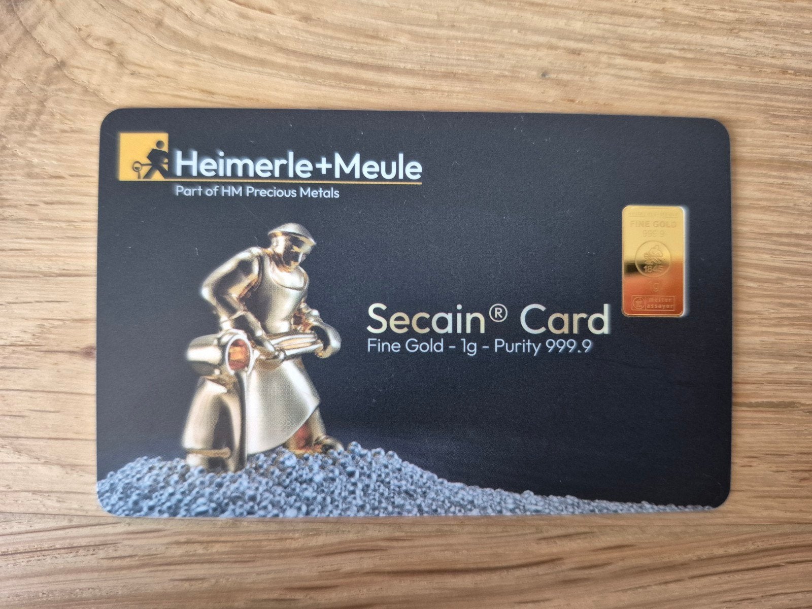 1 gram gouden baartje Heimerle + Meule, Ophalen of Verzenden, Goud