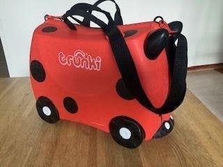 Trunki Ride-On handbagage koffer reiskoffer kinderkoffer, Hard kunststof, Minder dan 50 cm, Zo goed als nieuw, Minder dan 35 cm