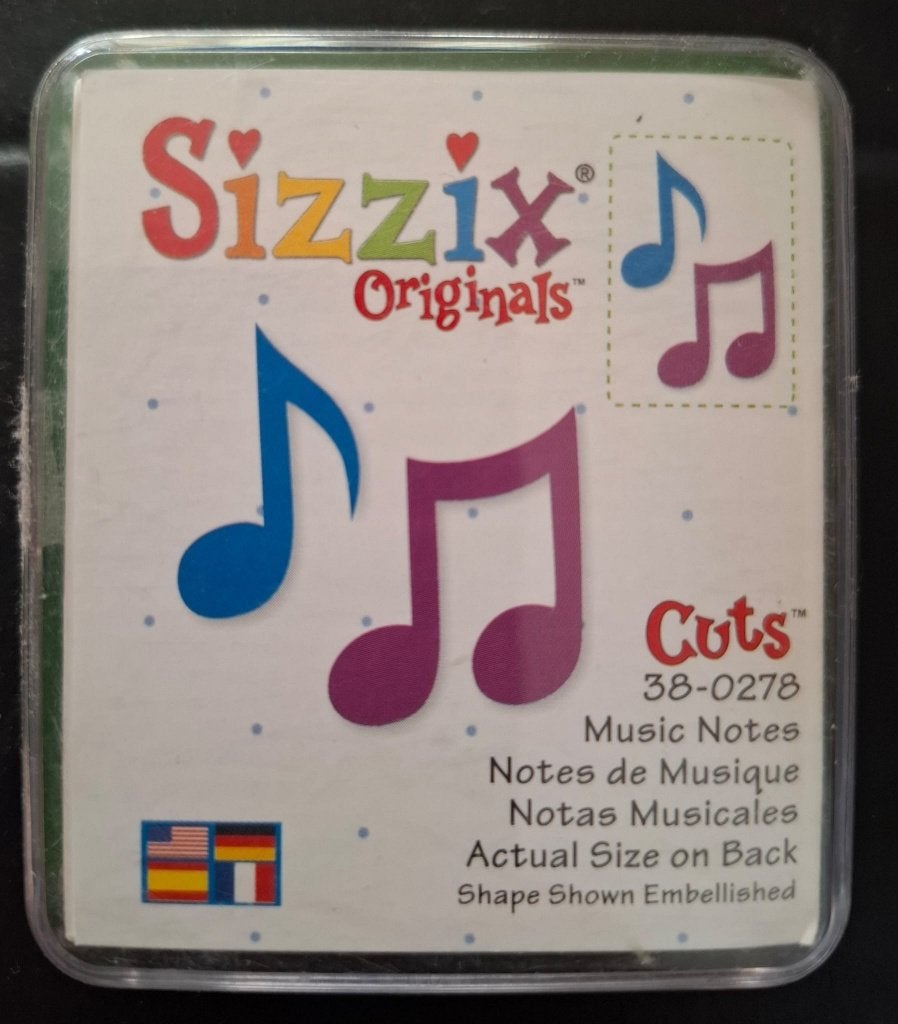 Sizzix snijmal Muziek noten, Ophalen of Verzenden, Zo goed als nieuw, Frame of Mal, Sizzix