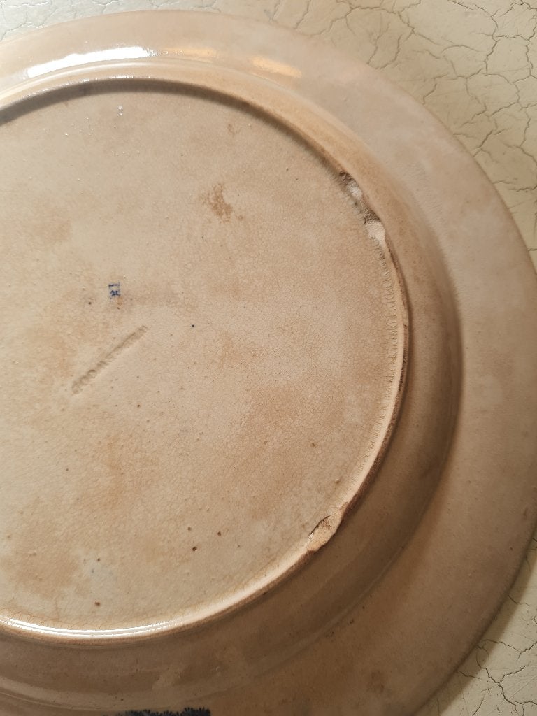 Grote serveerschaal taartschaal, Huis en Inrichting, Keuken | Servies, Heikant 21 Kaatsheuvel, Belle Vieille Brocante, Ophalen of Verzenden