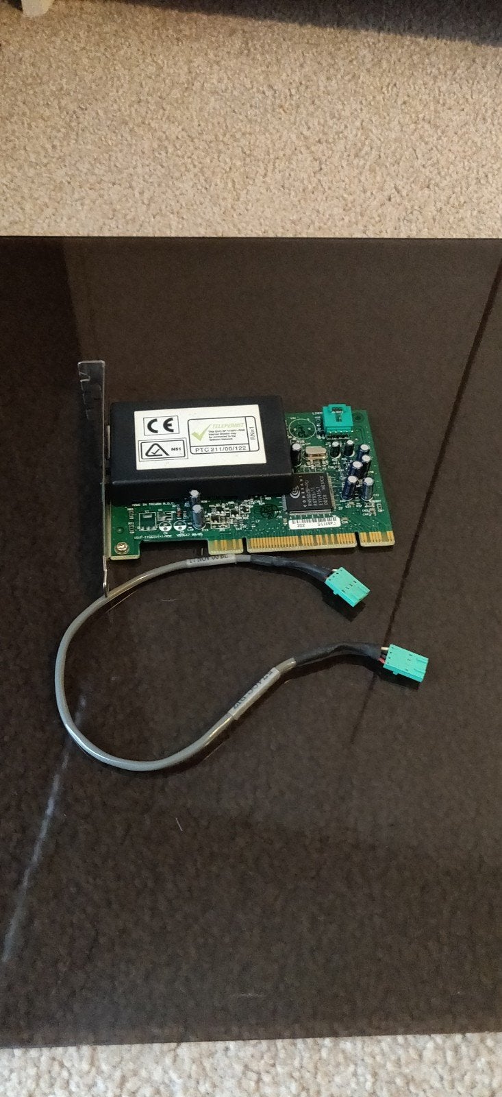 Intern 56K PCI Inbelmodem (Retro) met kabel, Ophalen, Zo goed als nieuw