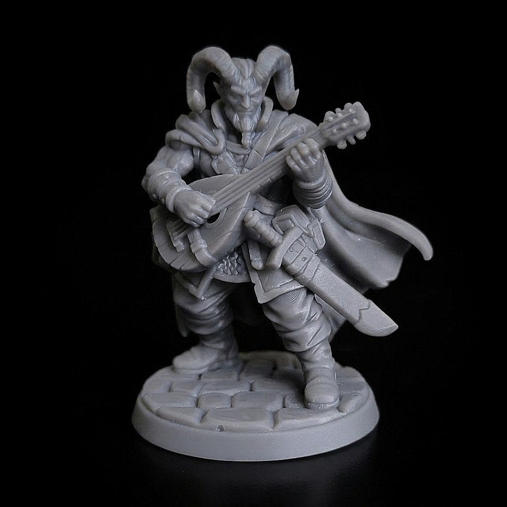 Tiefling bard Miniature D&D HQ dungeon's and dragons, Ophalen of Verzenden, Overige soorten