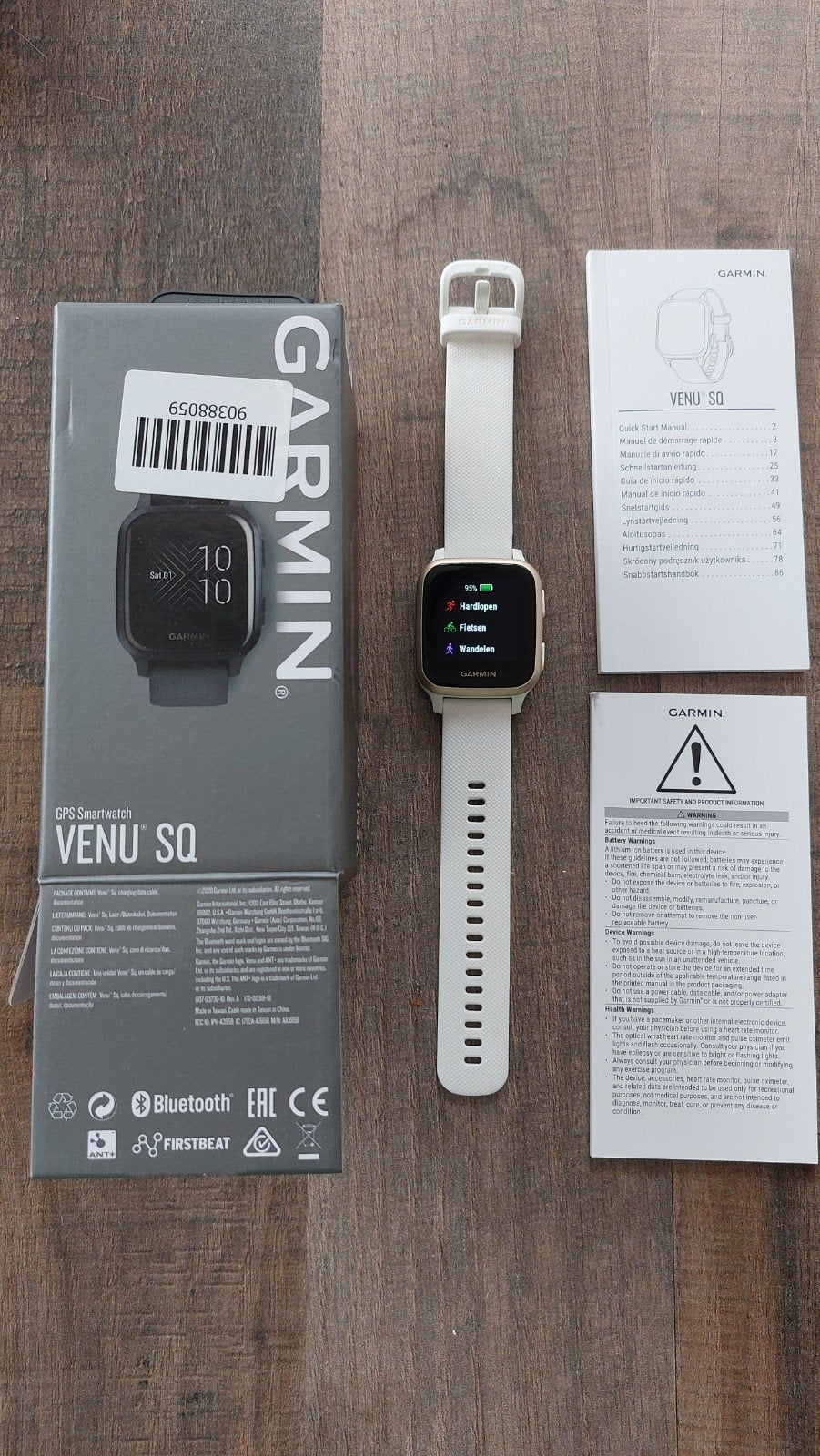 Garmin Venu SQ, Wit, Garmin venu SQ, Ophalen of Verzenden, Zo goed als nieuw