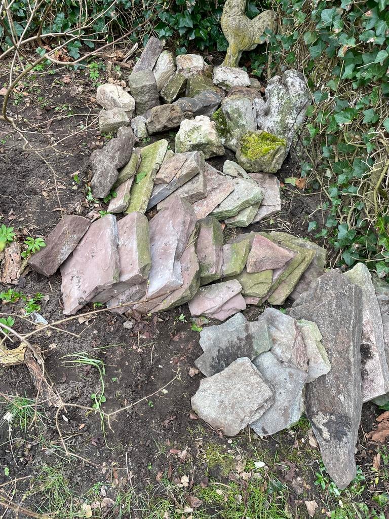 Natuursteen flagstones lava voor tuin- en vijverdecoratie, Tuin en Terras, Grind, Keien en Split, Overige materialen, Ophalen of Verzenden