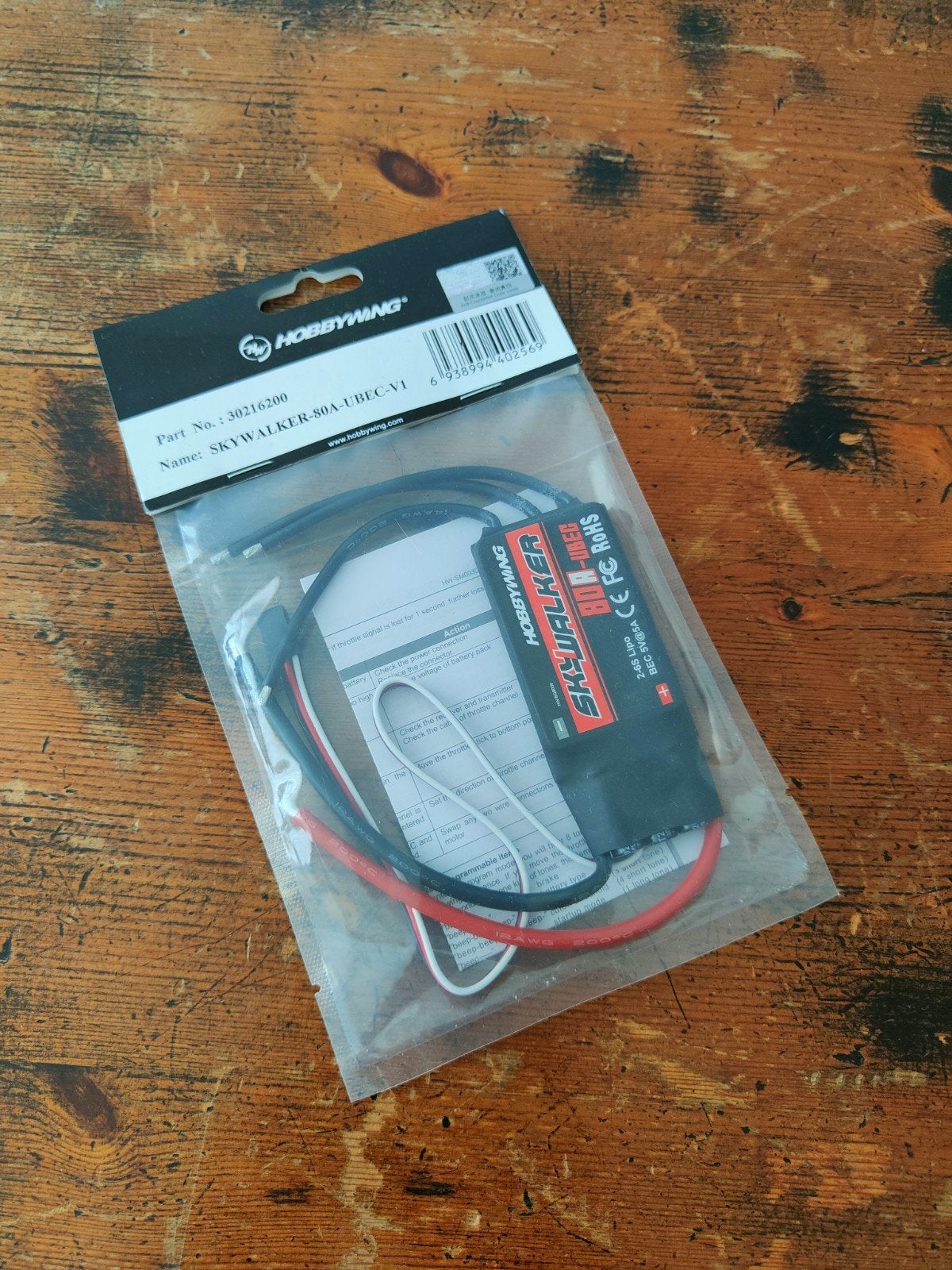 Hobbywing Skywalker 80A ESC, Hobby en Vrije tijd, Modelbouw | Radiografisch | Helikopters en Quadcopters, Verzenden, Nieuw, Elektro