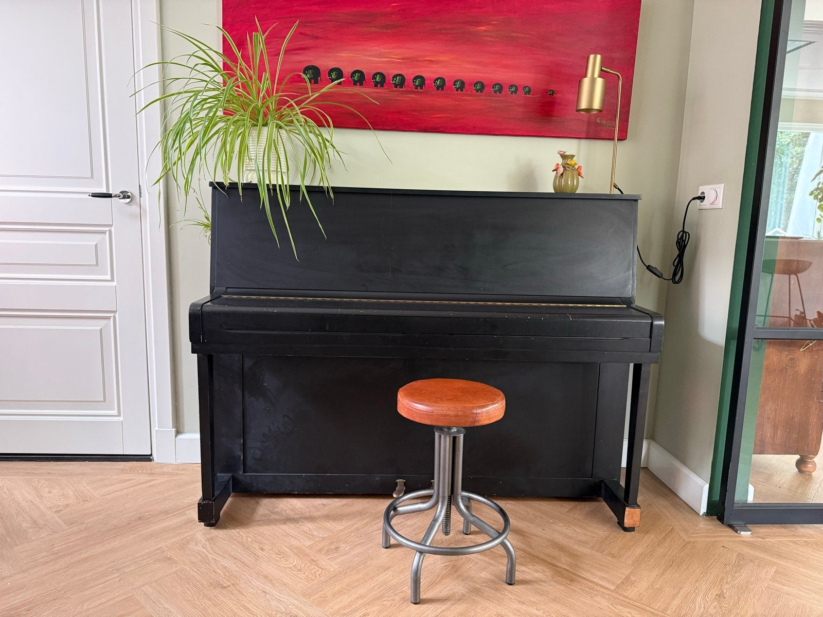 Zwarte Weiss Spaichingen Piano - Gebruikt, Ophalen, Gebruikt, Zwart, Piano