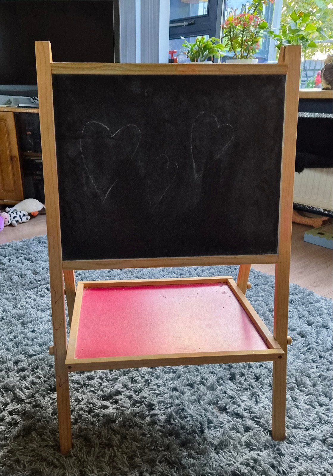 magneet/schoolbord, Ophalen, Gebruikt, Krijtbord