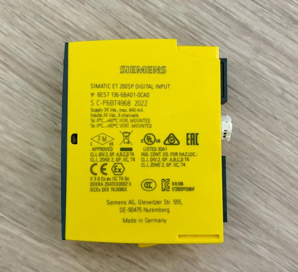 SIEMENS - Simatic - ET 200SP - F-DI - 6ES7136-6BA01-0CA0, Hobby en Vrije tijd, Ophalen of Verzenden, Zo goed als nieuw