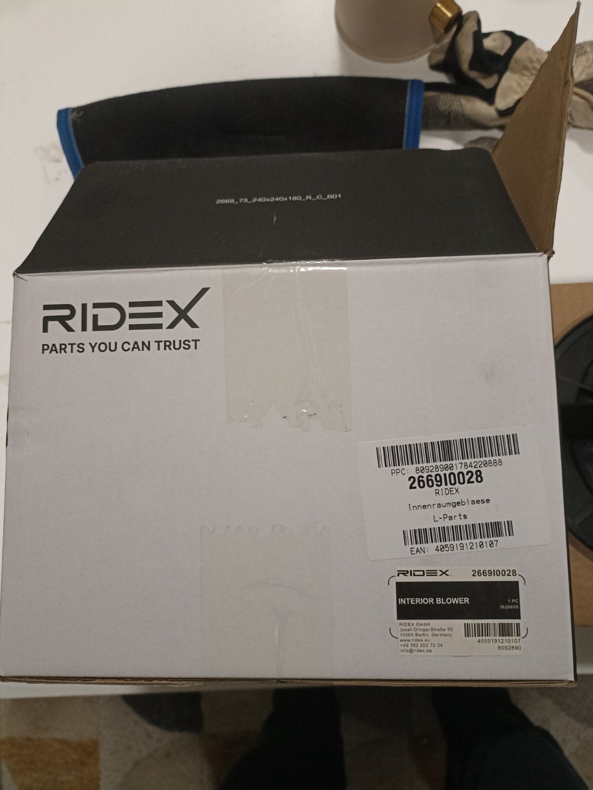 Nieuwe RIDEX Interieurventilatormotor - Hoogwaardig