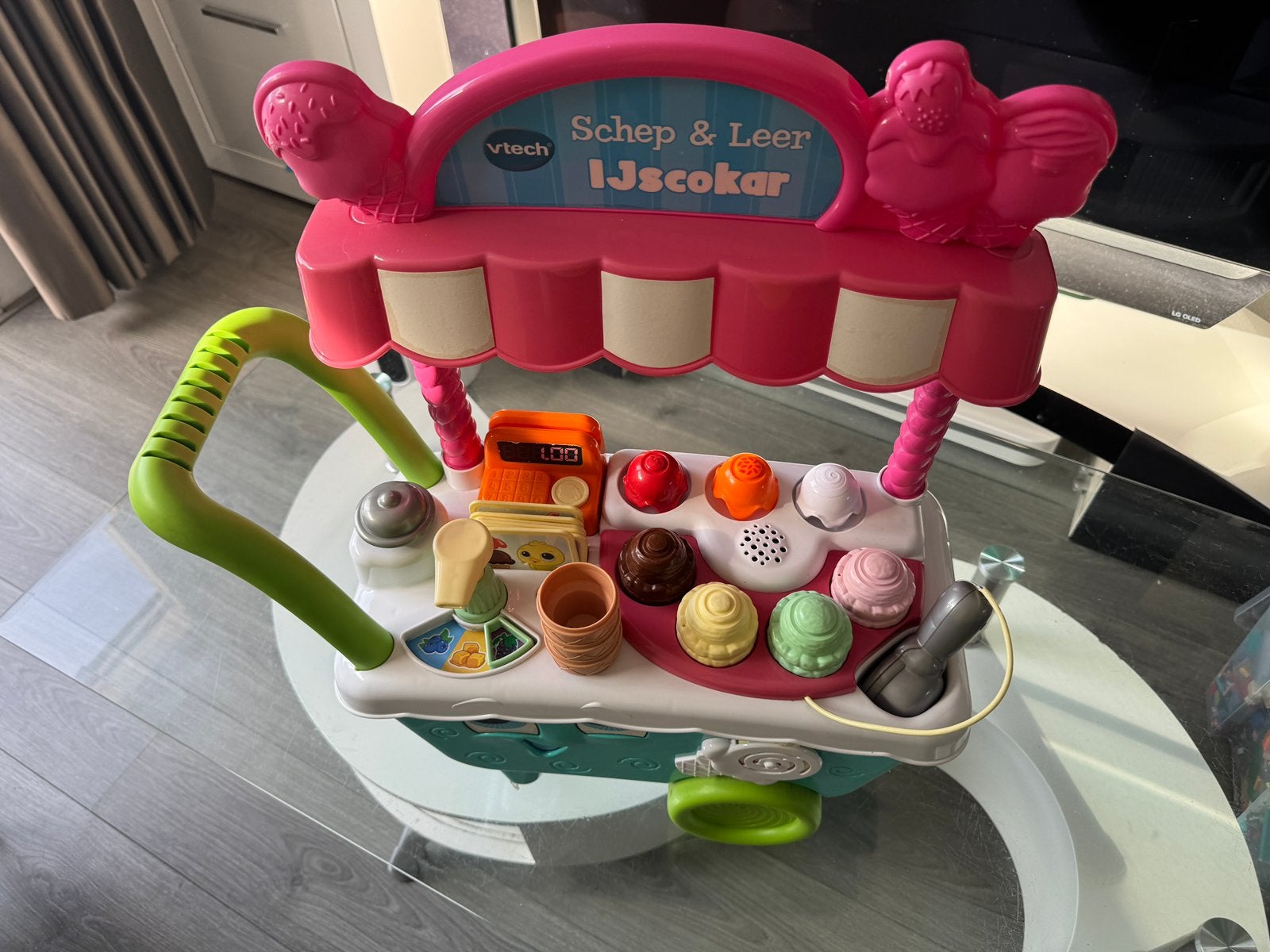 VTech Schep & Leer IJscokar, Ophalen, Zo goed als nieuw, 2 tot 4 jaar