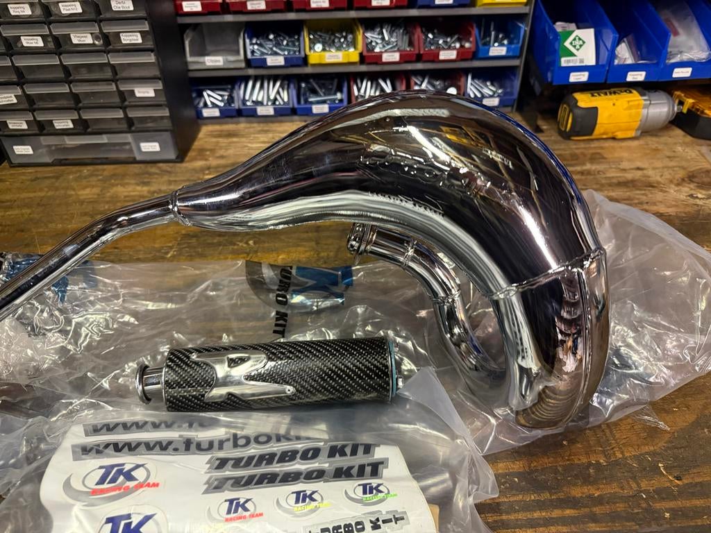 Nieuwe Turbokit Cromada Uitlaat Derbi DRD Pro Rechtsom, Derbi, Derbi, Nieuw, Uitlaat