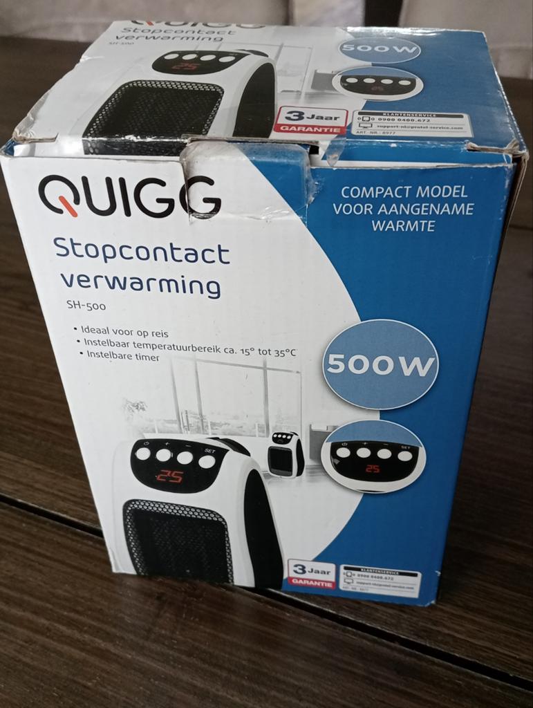 Compacte Stopcontact Kachel 500W - Ideaal voor Tent/Caravan, Doe-het-zelf en Verbouw, Minder dan 30 cm, Minder dan 60 cm, Ophalen of Verzenden