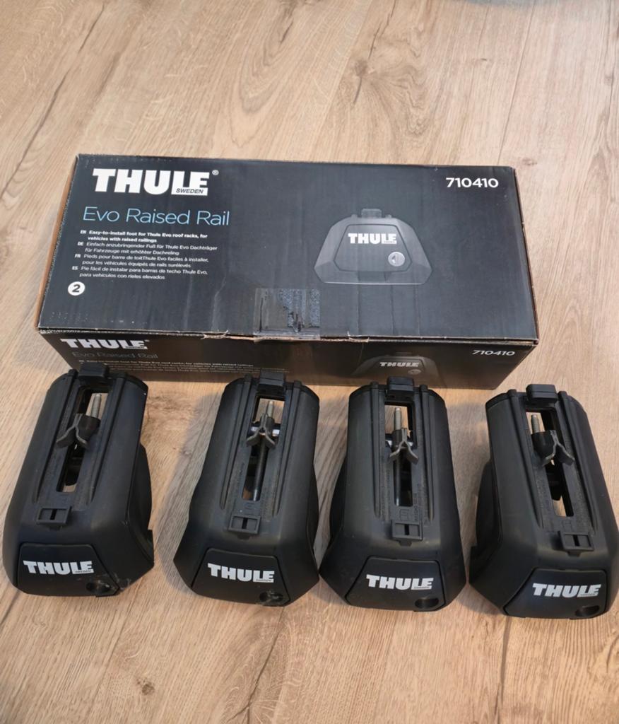 Thule Evo Raised Rail 710410 Voetenset voor dakdragers, Ophalen, Zo goed als nieuw