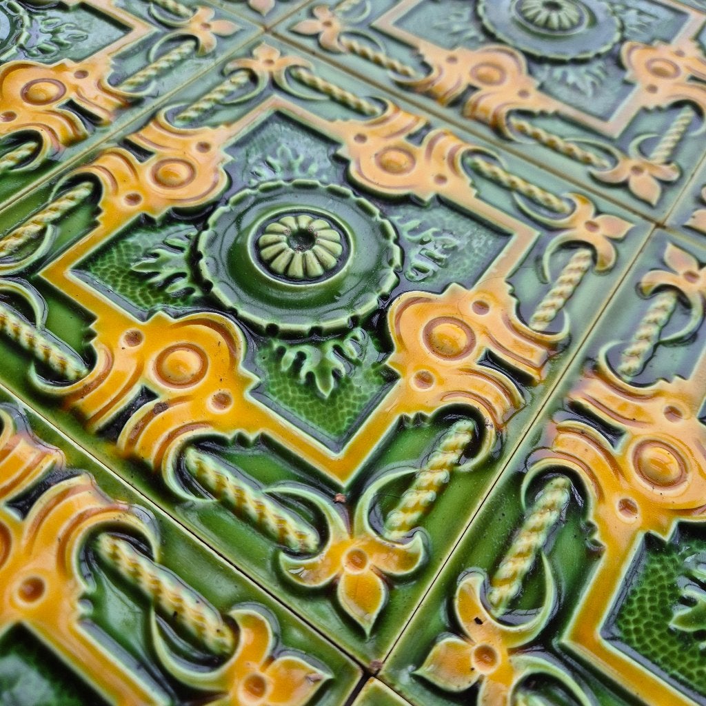 260 stuks art nouveau wandtegels Gilliot Hemiksem, Antiek en Kunst, Ophalen