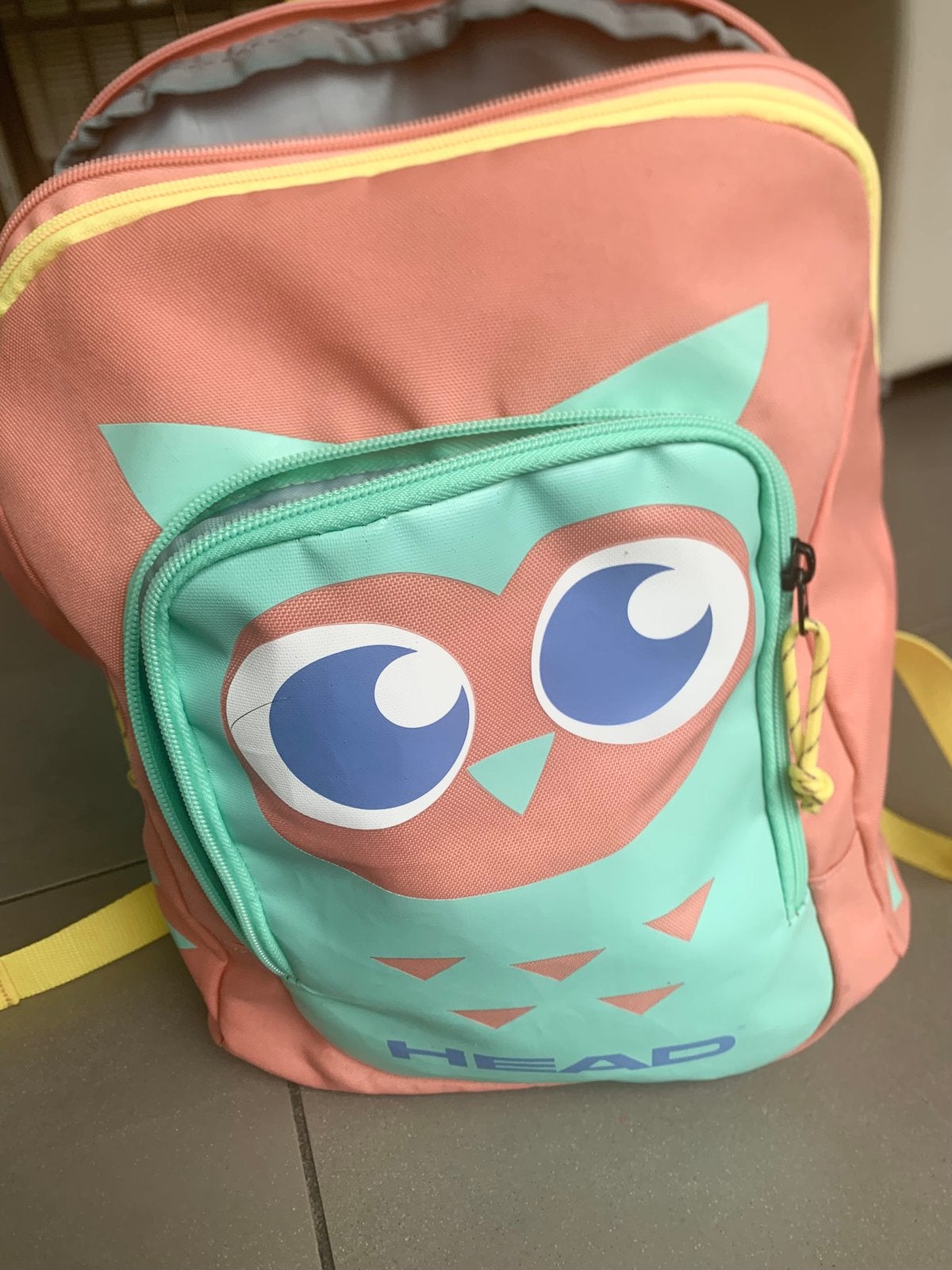 Leuke HEAD rugzak met uil design, Gebruikt, Overige kleuren, Rugtas, Ophalen of Verzenden