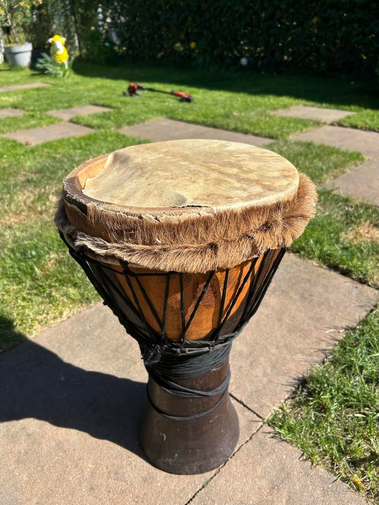 2 Handgemaakte Djembe’s, Muziek en Instrumenten, Drumstellen en Slagwerk, Ophalen, Gebruikt, Overige merken