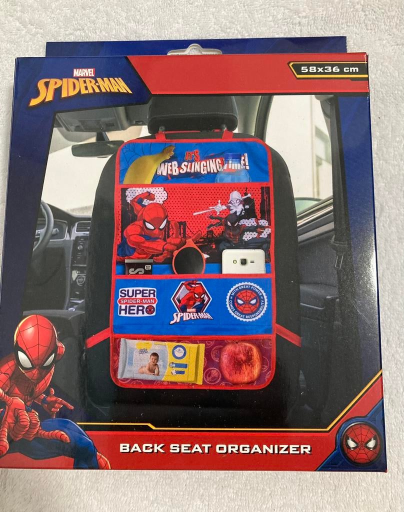 Nieuw Spider-Man Auto Organizer Achterbank Opberger, Ophalen of Verzenden, Nieuw