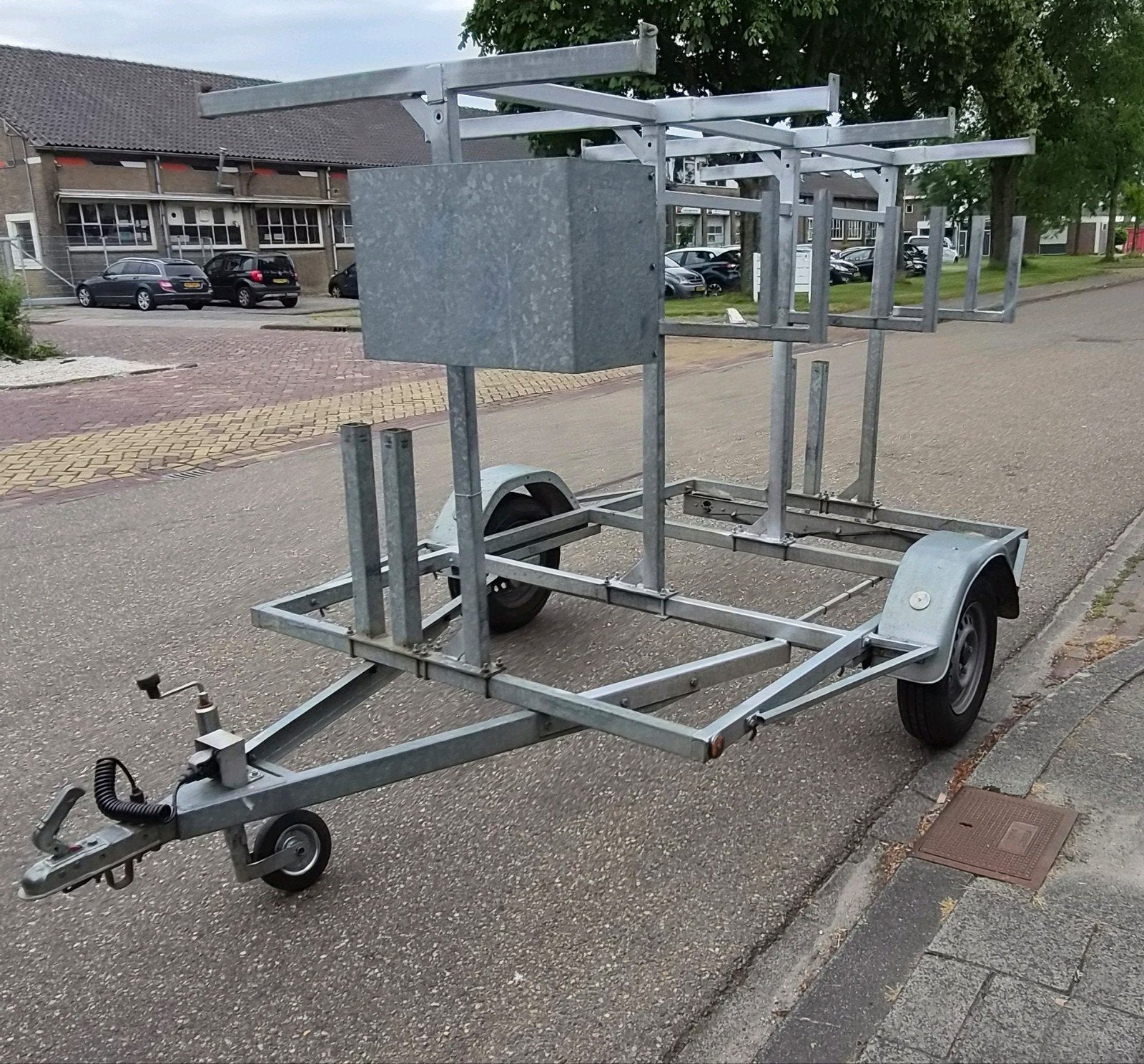 Te koop steigeraanhanger transporter steiger nieuw-gebruikt, Ophalen of Verzenden, Amsens
