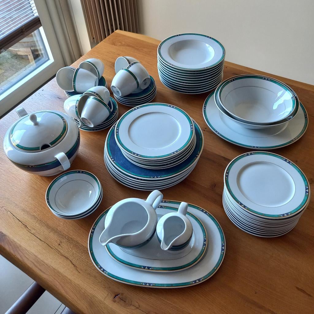 servies Jade (Gedekte Tafel Chaam), Ophalen, Gebruikt, Overige stijlen, Porselein