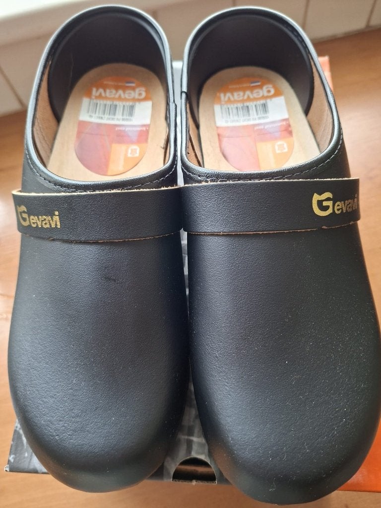 Nieuwe Gevavi Klompen 1550/00 PU Dicht Zwart Maat 43, Tuin en Terras, Heren, Schoenen, Ophalen of Verzenden, Gevavi