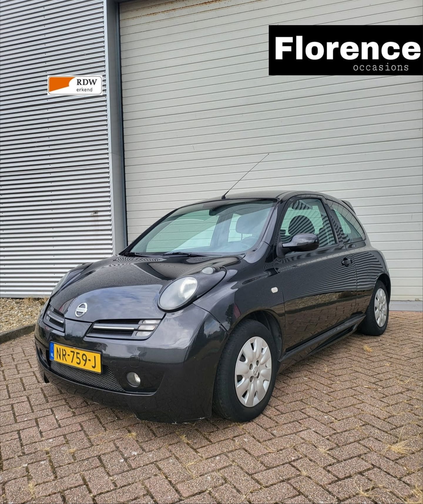 Nissan Micra 1.2 Visia SPORT NIEUWE APK AIRCO, Auto's, Stof, Gebruikt, 4 cilinders, Zwart