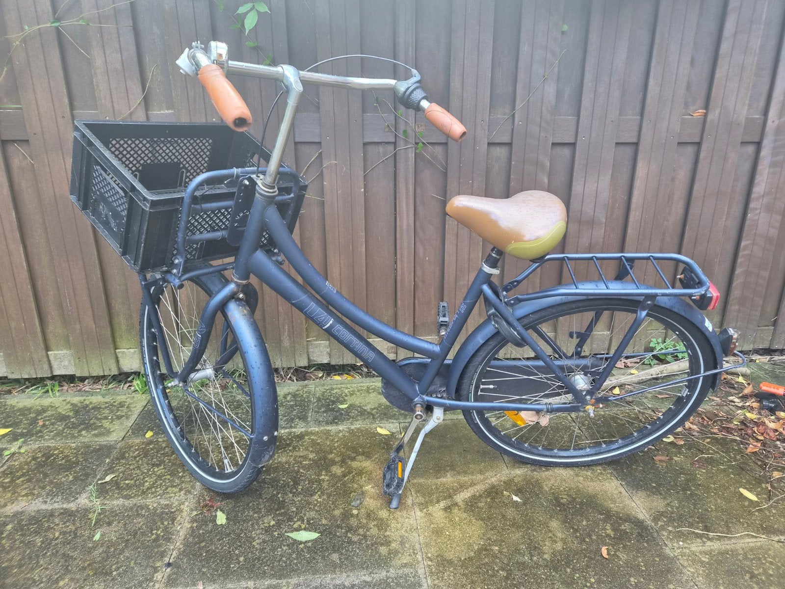 Cortina U4 26inch damesfiets met mand en bagagedrager, Fietsen en Brommers, Velgrem, 50 tot 53 cm, Ophalen, Overige merken