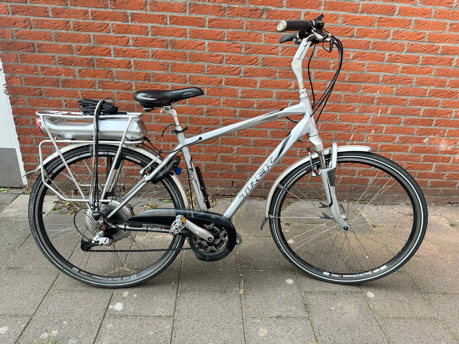 Trek elektrische herenfiets, Fietsen en Brommers, Fietsaccessoires | Fietscomputers, Ophalen of Verzenden, Zo goed als nieuw
