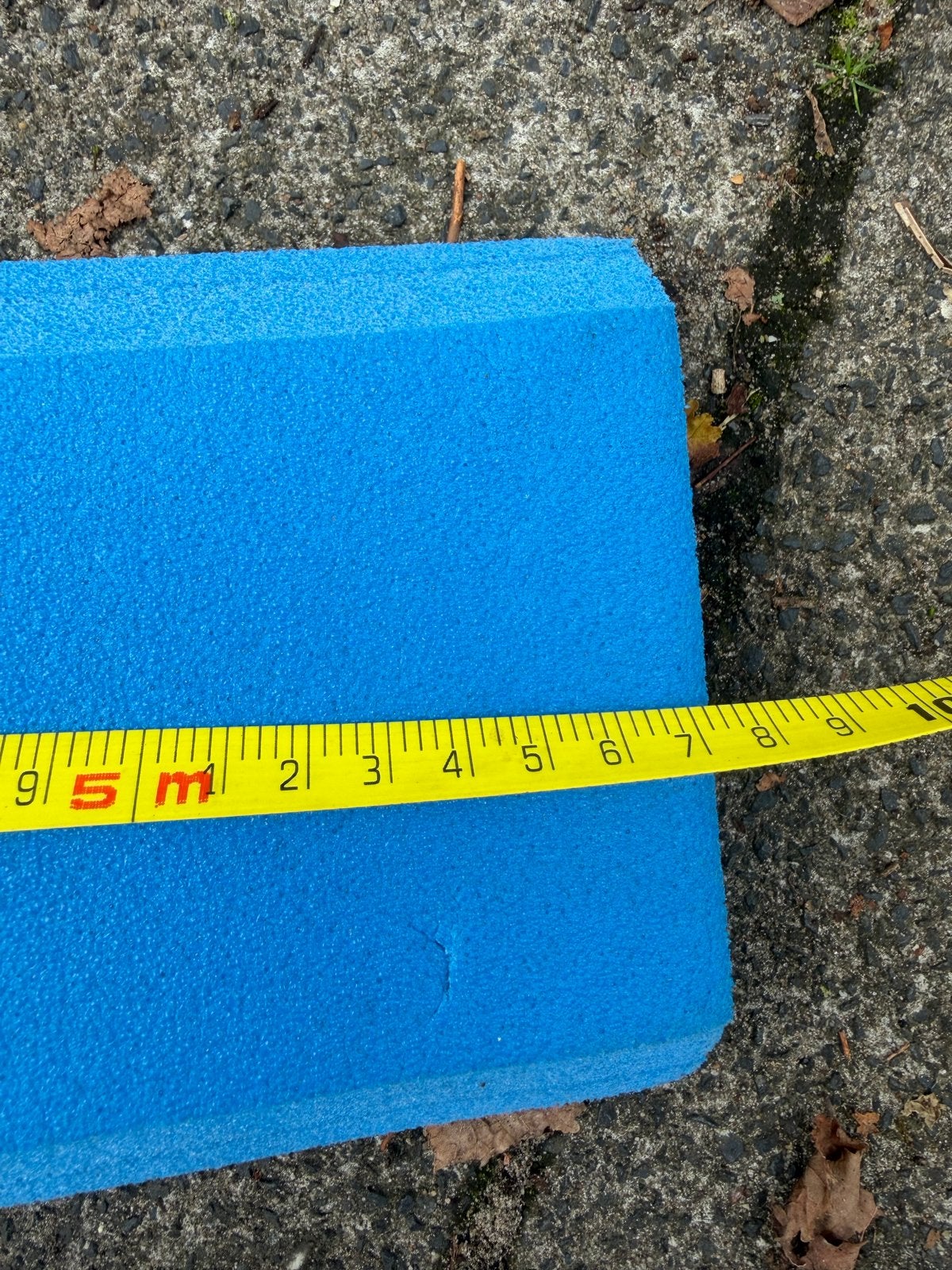 Oprolbare Turnbalk 5m x 18cm of evenwichtsbalk, Ophalen, Gebruikt, Blauw, Materiaal