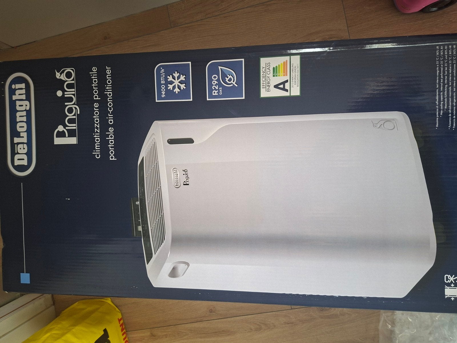 DeLonghi Pinguino Mobiele Airco - PAC EM90 Silent, Witgoed en Apparatuur, Airco's, Ophalen, Minder dan 60 m³, Timer, 3 snelheden of meer