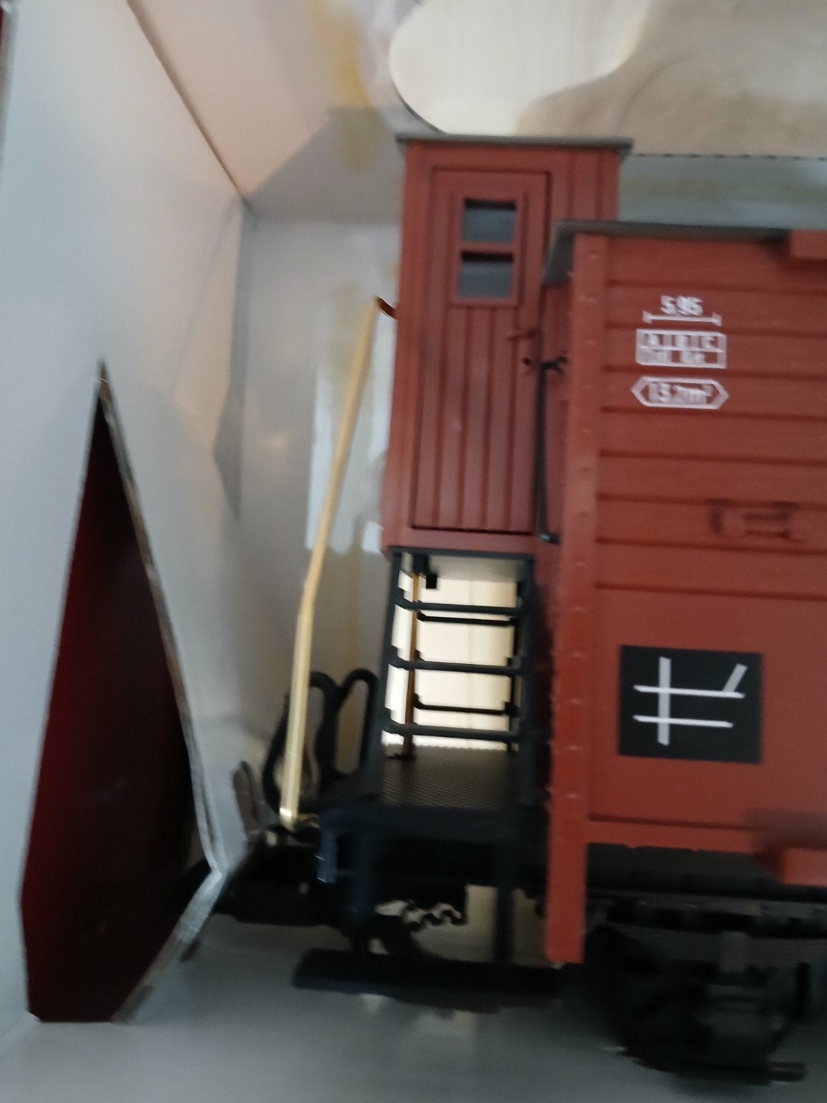 LGB 46265 Goederenwagon met Remhuis - Nieuw, Gelijkstroom, Ophalen of Verzenden, LGB, Nieuw