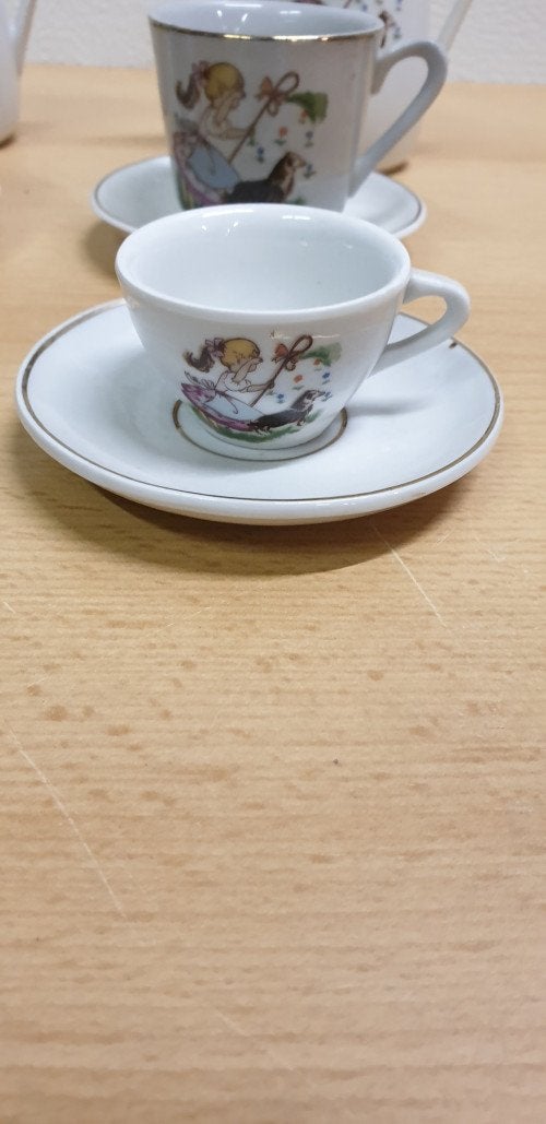 mini servies vintage van miesje, Ophalen of Verzenden