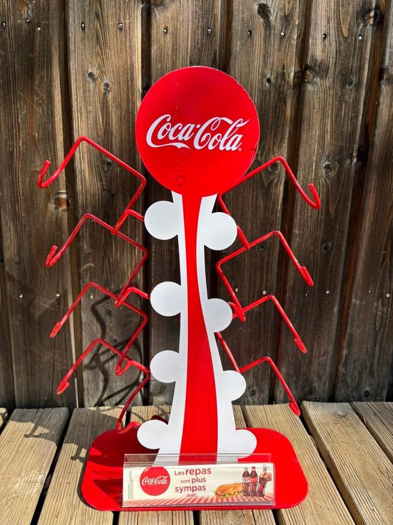 Coca Cola flessenhouder display 8 flessen reclame, Verzamelen, Ophalen of Verzenden, Zo goed als nieuw, Gebruiksvoorwerp