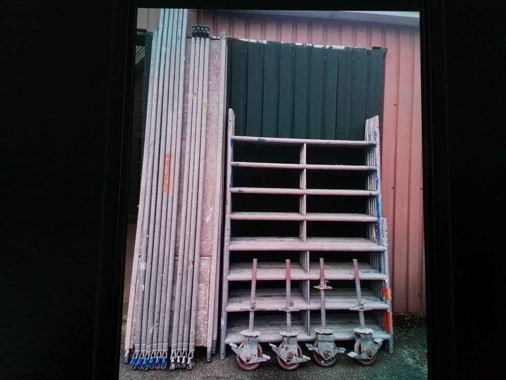 Layher rolsteiger 8.2 mtr werkhoogte, Doe-het-zelf en Verbouw, Steigers, Ophalen, Gebruikt, Rolsteiger of Kamersteiger, Minder dan 2 meter