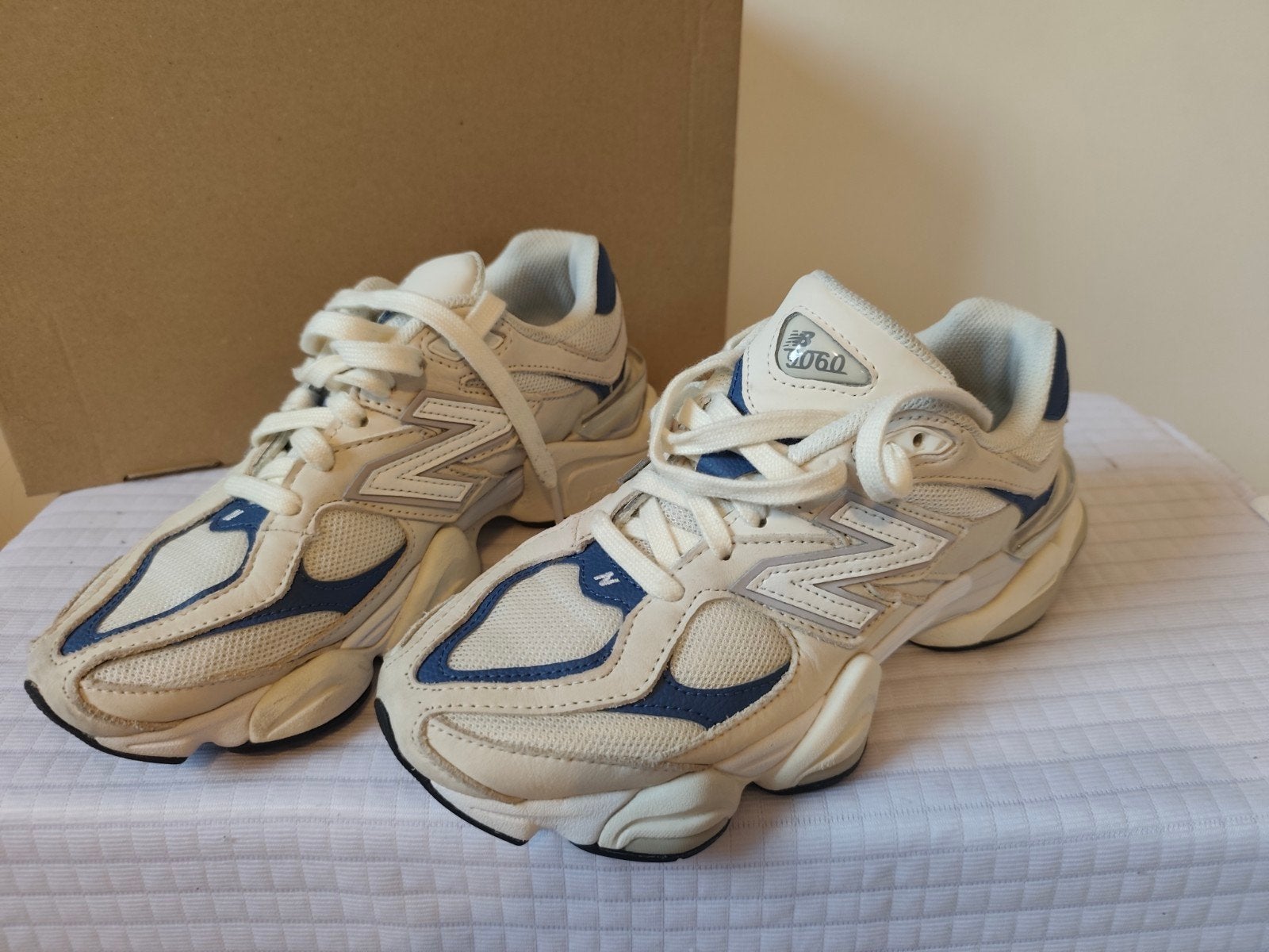 Nieuwe New Balance 9060 "Sea Salt Blue" - Maat 37.5, Ophalen of Verzenden, Nieuw, Blauw, Sneakers of Gympen