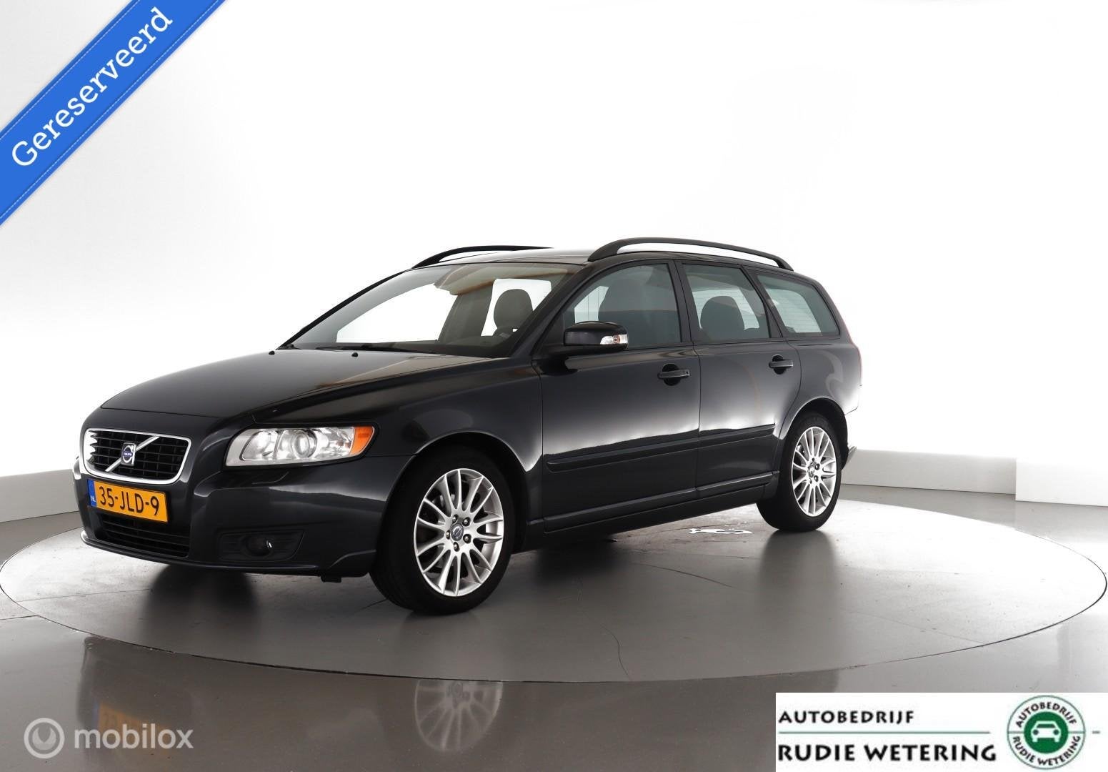 Volvo V50 Volvo V50 - 2.0 Edition II youngtimer|leer|cruise|, Auto's, Gebruikt, Zwart, 4 cilinders, Met garantie (alle)