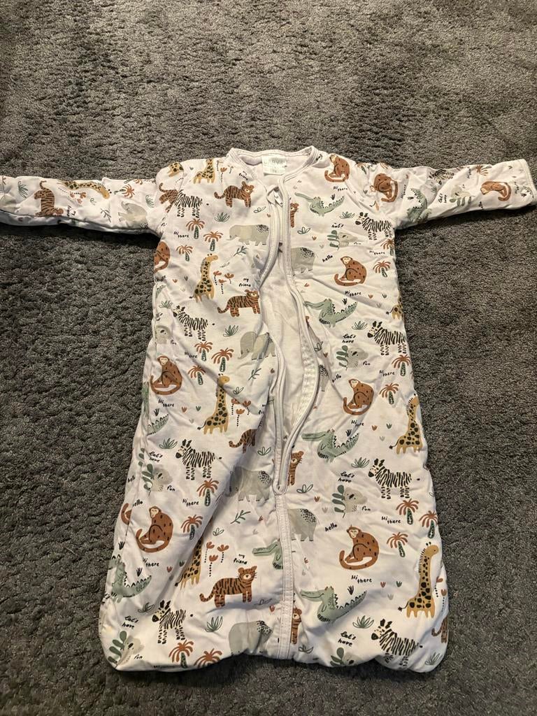 Slaapzak met dierenprint - Baby Bodywear 70 cm, Kinderen en Baby's, Ophalen of Verzenden, Gebruikt, 70 tot 85 cm, Slaapzak