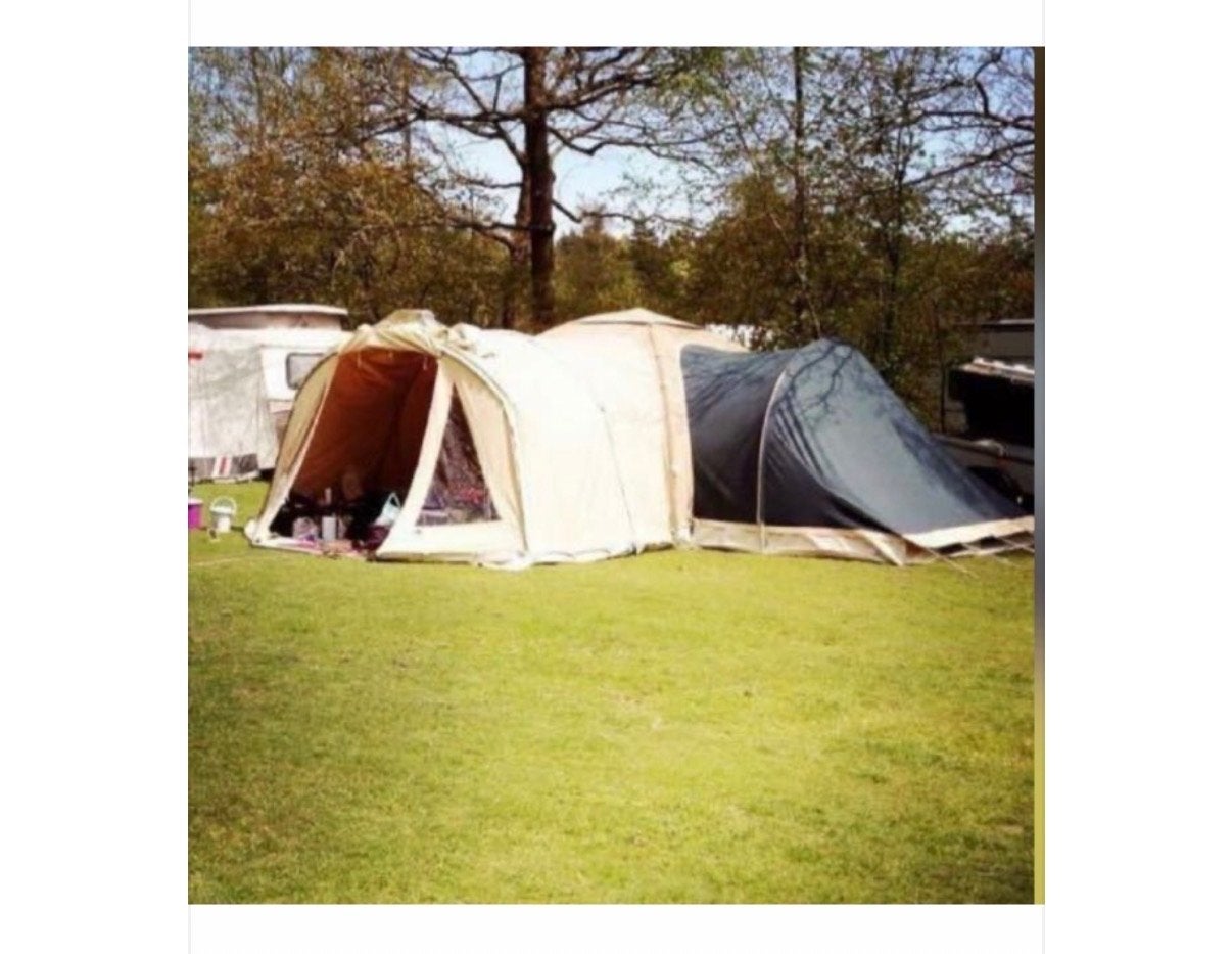 Complete Karsten Tent 3x3m opblaasbaarmet Voortent & Extra's, Ophalen, Zo goed als nieuw, Tot en met 6
