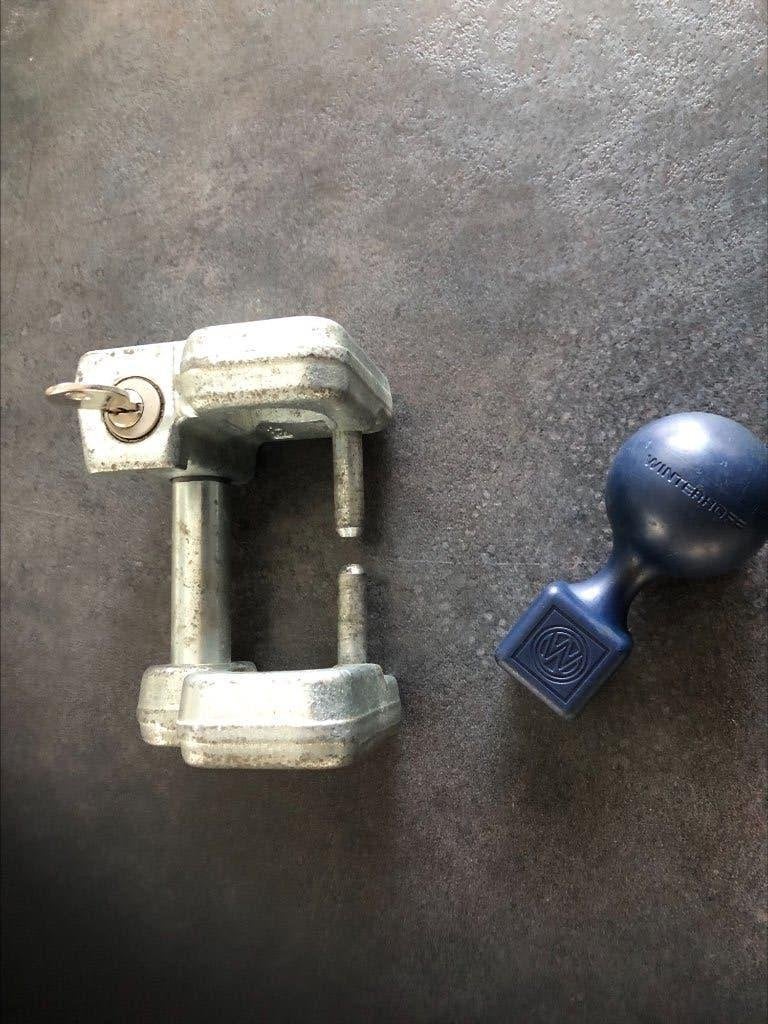 Disselslot, Caravans en Kamperen, Caravan accessoires, Ophalen of Verzenden, Gebruikt