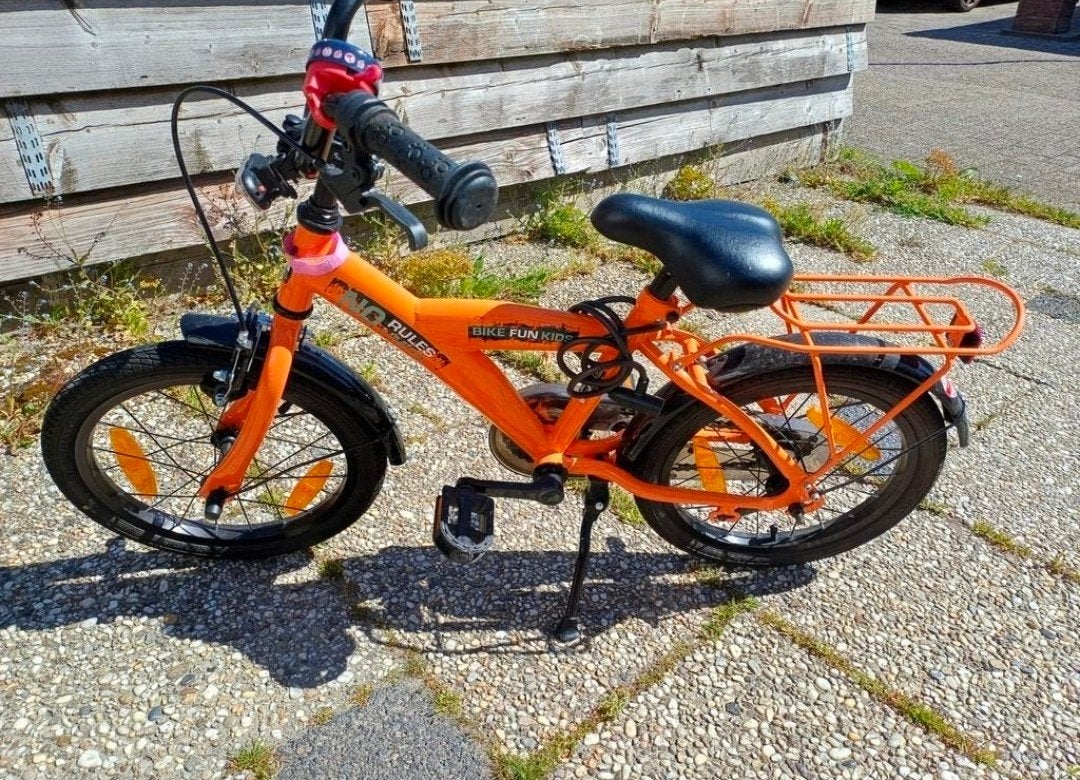 kinderfiets 16inch, Ophalen, Zo goed als nieuw, 16 tot 20 inch, Zijwieltjes