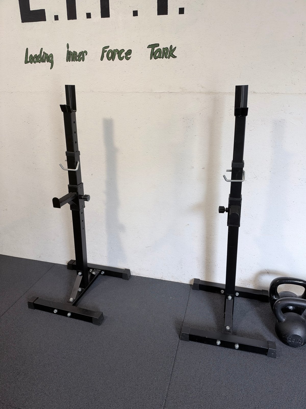 Verstelbare Squat Racks / Barbell Stands - Zo goed als nieuw, Ophalen, Zo goed als nieuw, Armen, Overige typen