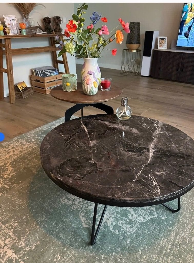 Salontafels, Huis en Inrichting, Ophalen, Overige materialen, 50 tot 100 cm, Rond
