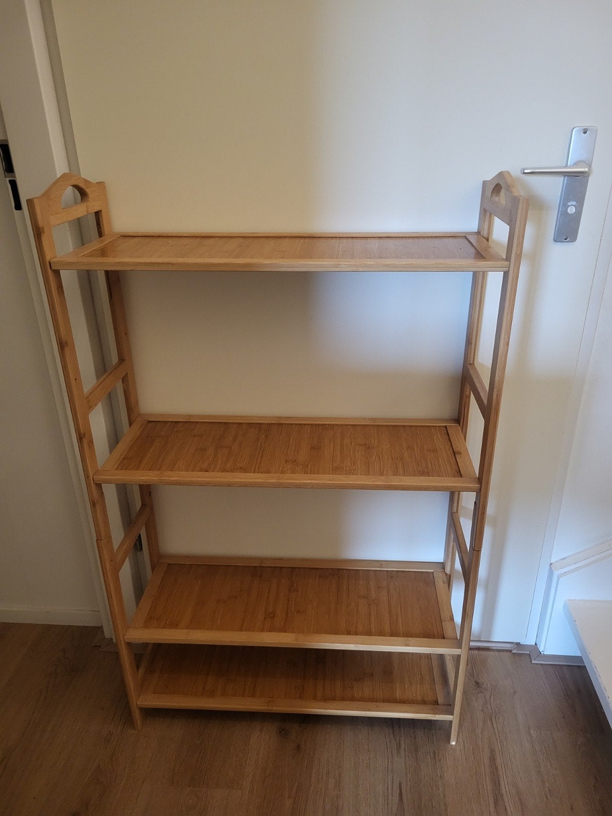 Bamboe rek met 4 planken / plantenkast, Ophalen, Gebruikt