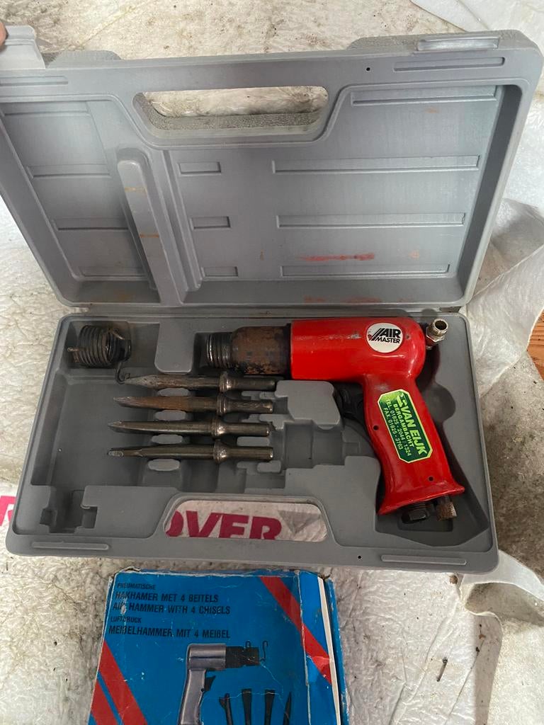 Lucht compressor hamer beitel hakhamer pneumatisch, Doe-het-zelf en Verbouw, Ophalen of Verzenden, Zo goed als nieuw