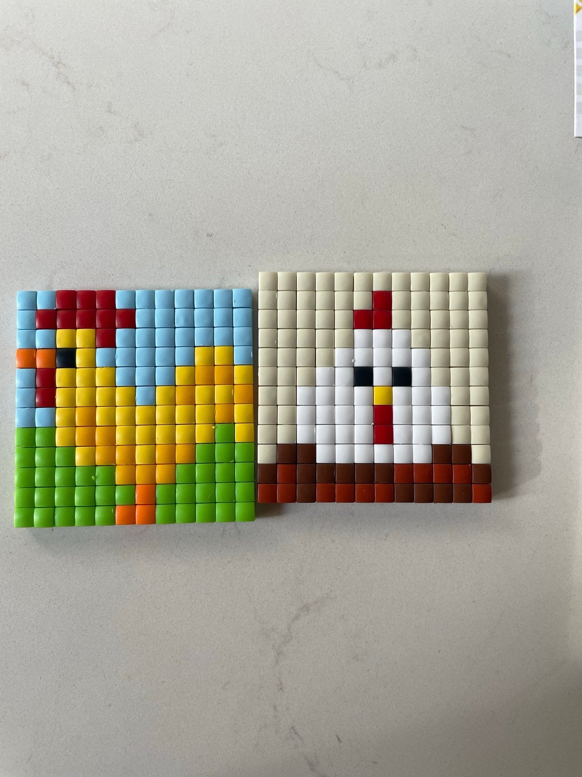 Pixel XL hobby set met patronenboekje, pixels en 15 bordjes, Ophalen of Verzenden, Zo goed als nieuw, Knutselen