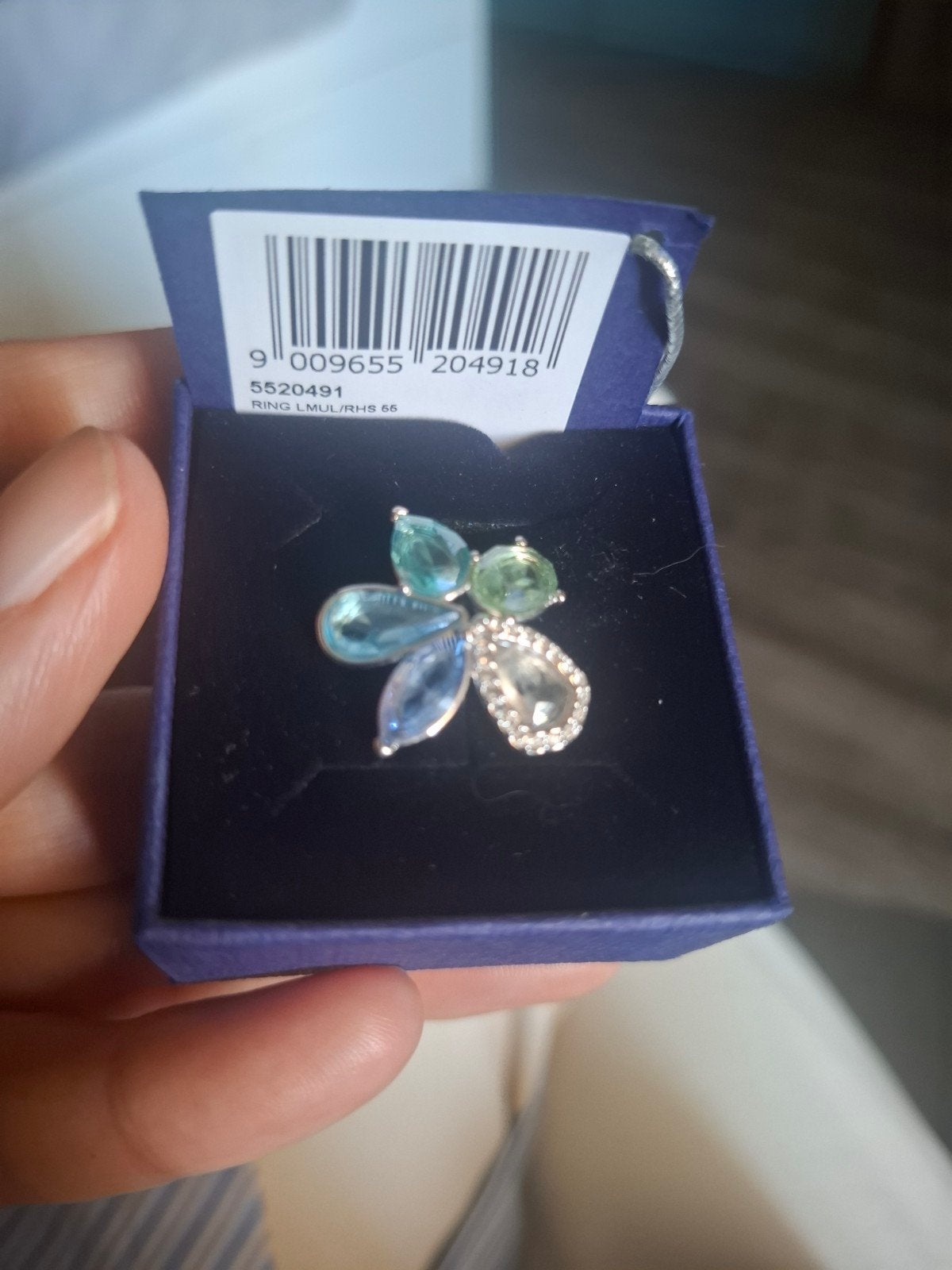Swarovski Sunny Ring Maat 55 met Kristallen, Sieraden, Tassen en Uiterlijk, Ringen, Met kristal, Nieuw, Ophalen of Verzenden, Dame