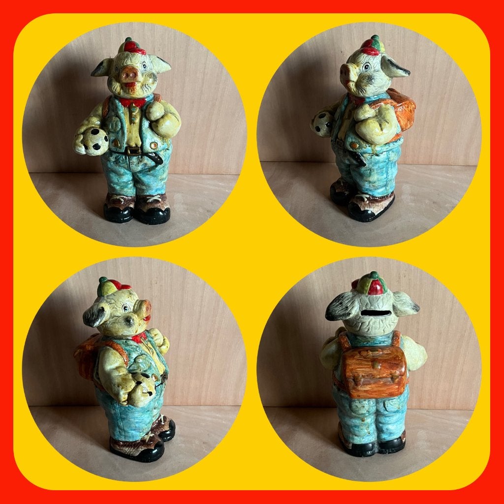 205. Groot Spaarvarken aardewerk 32 cm hoog, Verzamelen, Spaarpotten, Ophalen of Verzenden, Zo goed als nieuw, Steen, Aardewerk of Keramiek