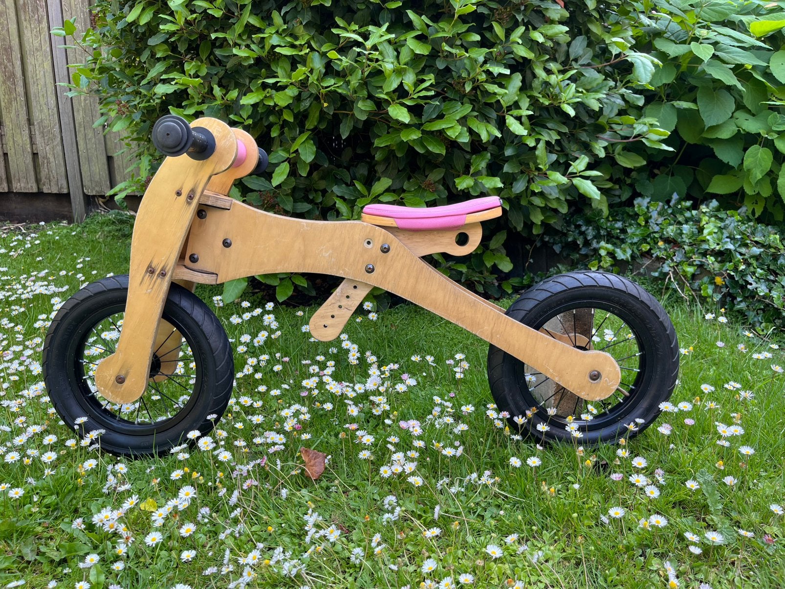 Trybike hout 4 in 1 (3 en 2 wieler), Kinderen en Baby's, Speelgoed | Buiten | Voertuigen en Loopfietsen, Ophalen, Gebruikt, Loopfiets