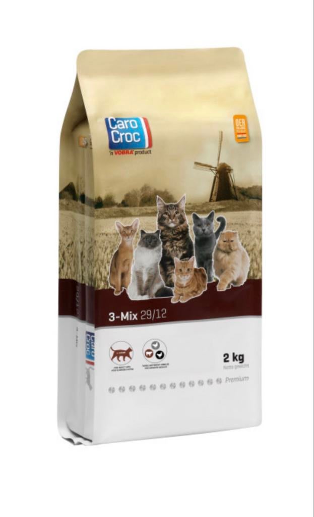 CaroCroc 3 mix kattenvoer 3,5 kilo, Dieren en Toebehoren, Ophalen of Verzenden