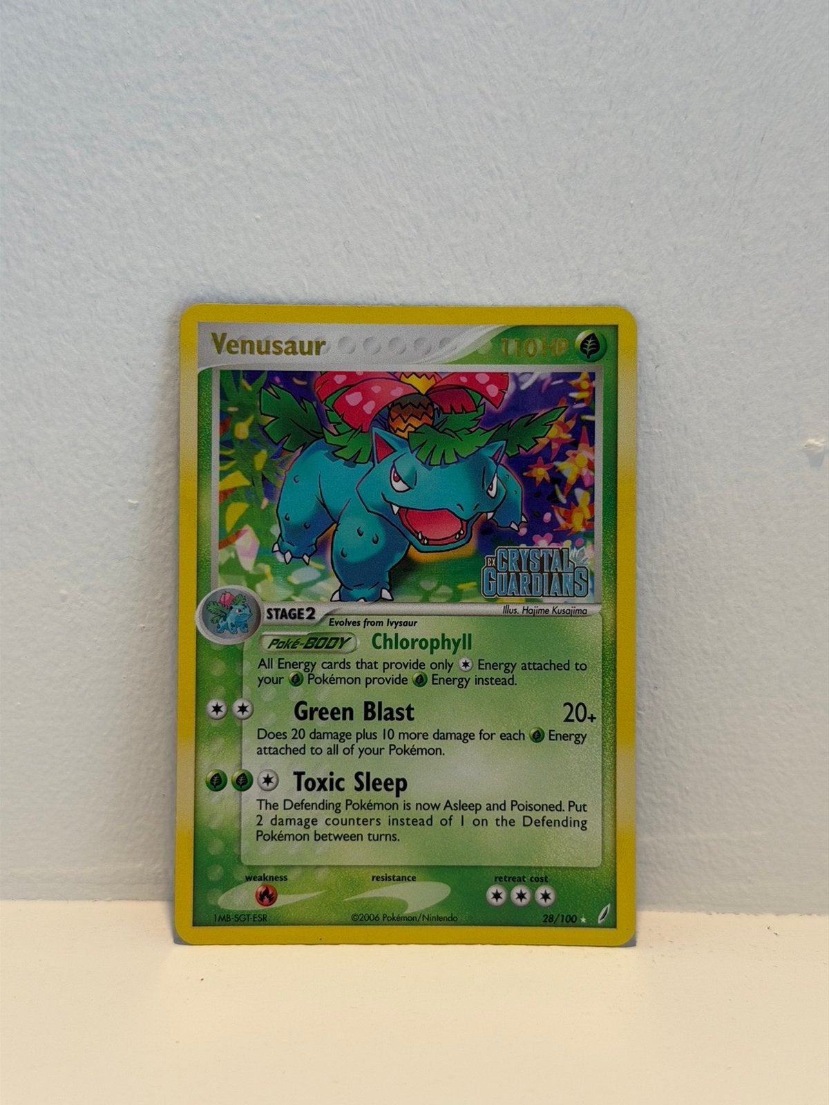 Venusaur EX Crystal Guardians - 28/100 - Pokemon kaart, Verzenden, Zo goed als nieuw