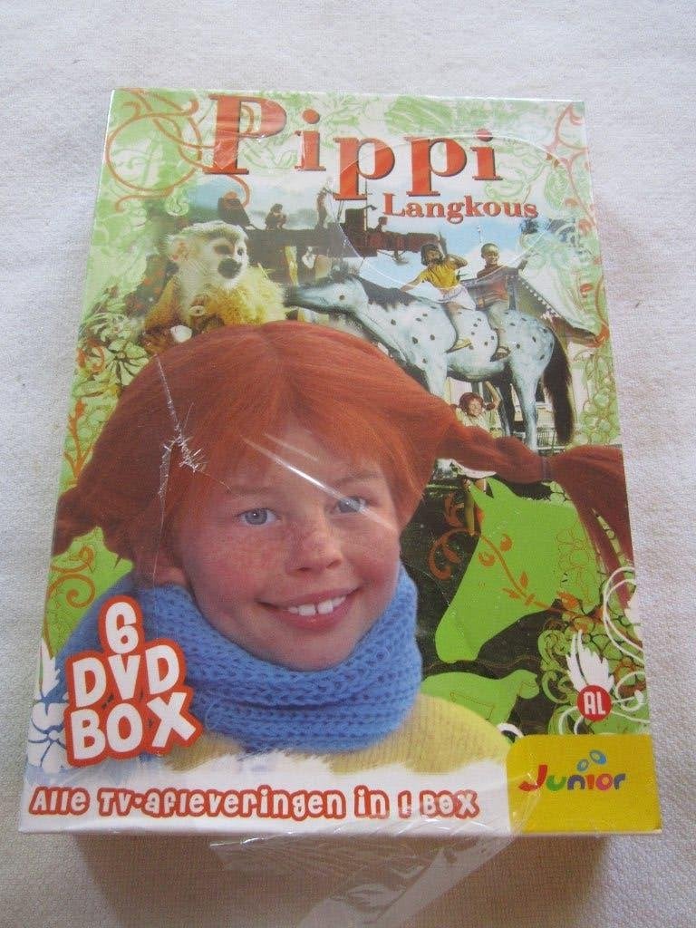 37.  Pippi Langkous, 6 DVD BOX,  junior, Verzamelen, Ophalen, Nieuw